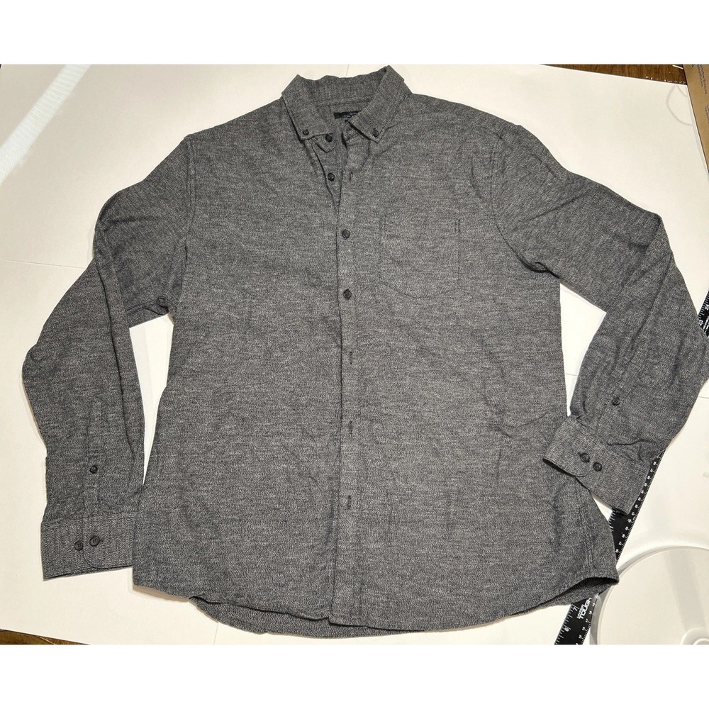 Marc Anthony Men's Slim Fit Long Sleeve Button-Up Shirt Size XL Grey